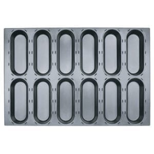 Oval Bread Mould-12 Indents (Non-stick Series 1000)/SN9054